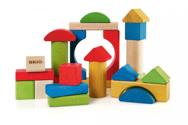 Bunte Holzbausteine Brio 30114