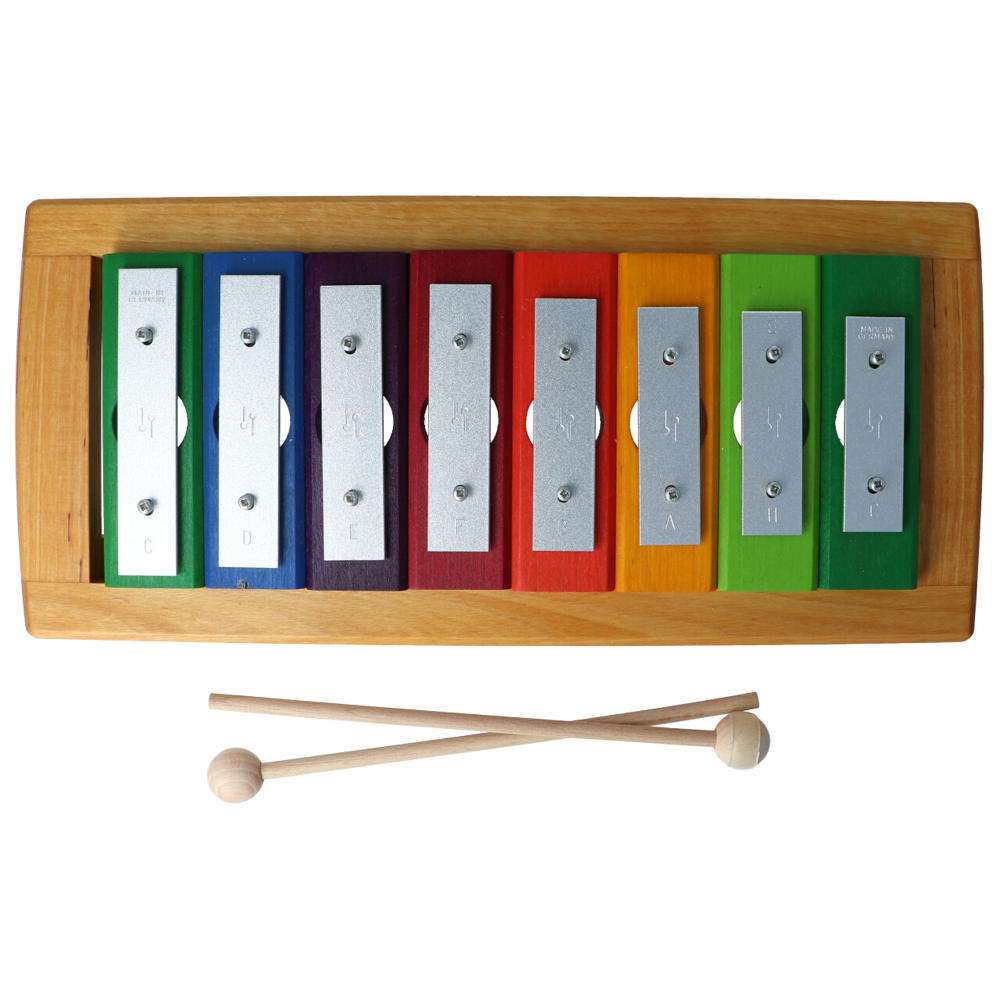 Einzelton Glockenspiel 8 Töne diatonisch Decor Spielzeug Holzkasperle