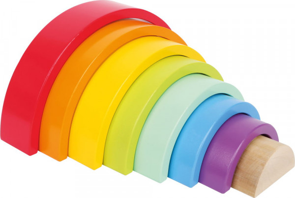 Großer Regenbogen Holzbausteine small foot Beispiel