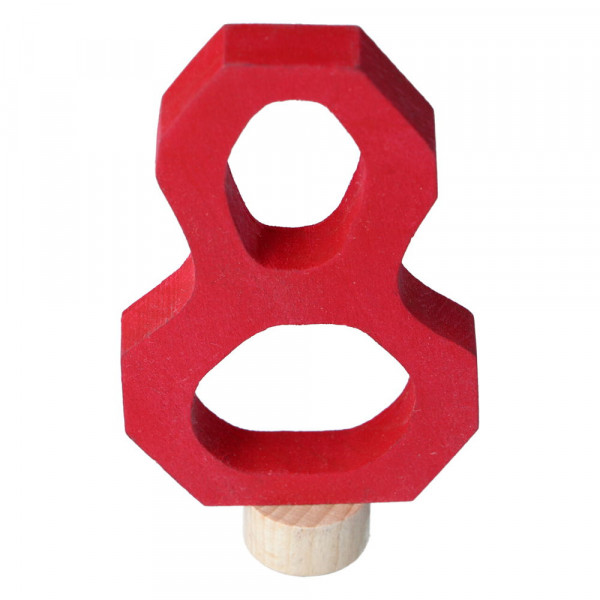 Holz Zahlenstecker 8 Grimm's Rot