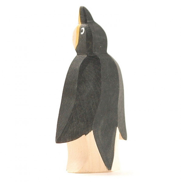 Holzfigur Naturholz Pinguin Ostheimer