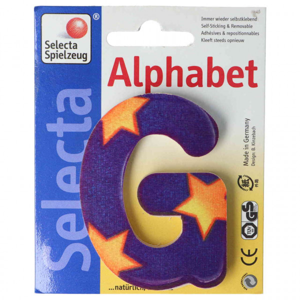 Holzbuchstabe G Selecta blau lila