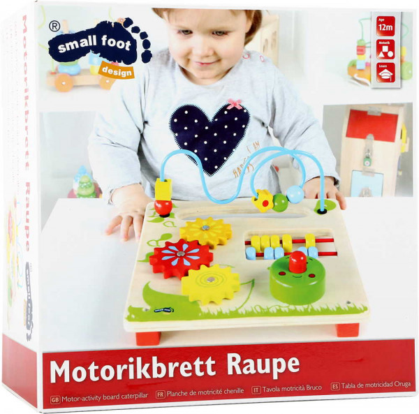 Motorikbrett Raupe small foot Verpackung