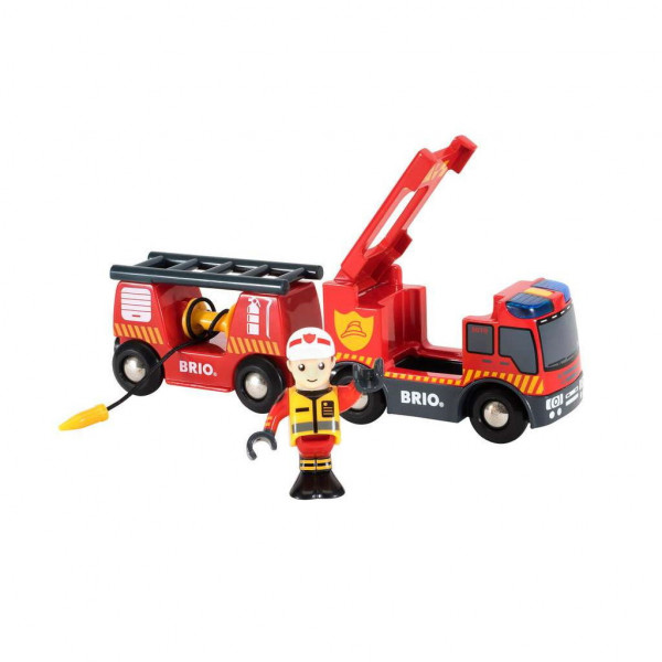 Feuerwehr mit Licht & Sound Brio 63381100